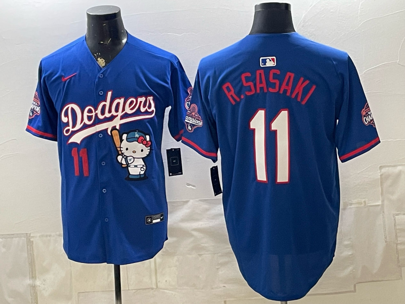 men Los Angeles Dodgers #11 R.Sasaki blue Game 2026 Nike MLB Jersey 0822001->los angeles dodgers->MLB Jersey